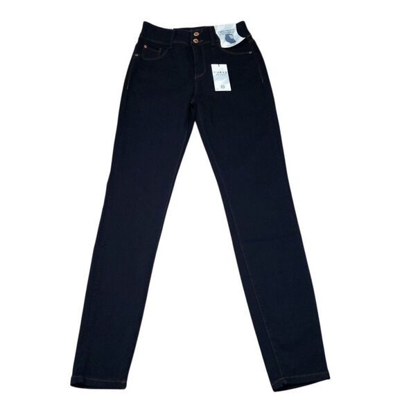 Curve Appeal Blue Curve Creator High Rise Skinny Jeans Stretch Size 4 27 - Picture 1 of 8